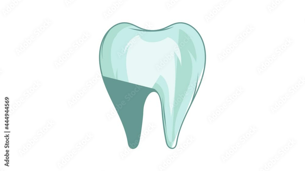 Tooth icon animation cartoon best object isolated on white background Tooth icon animation cartoon best object isolated on white background