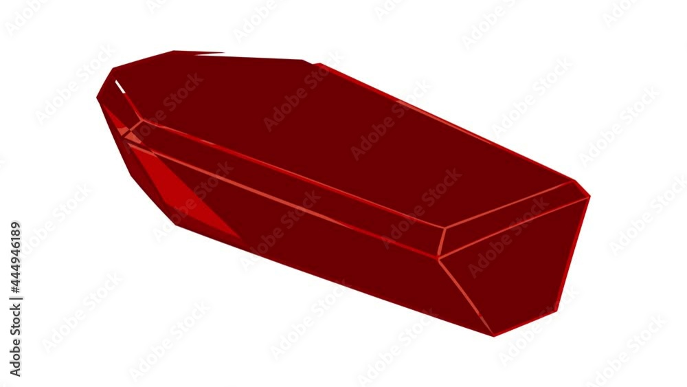 Coffin icon animation cartoon best object isolated on white background