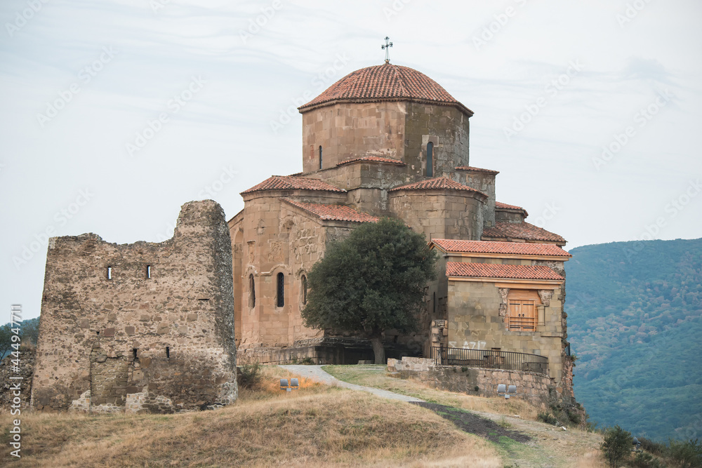 Jvari Monastery near Mtskheta city in Georgia country