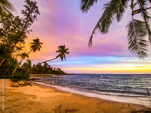 hideout beach sunset in Koh Kood  Trat  Thailand