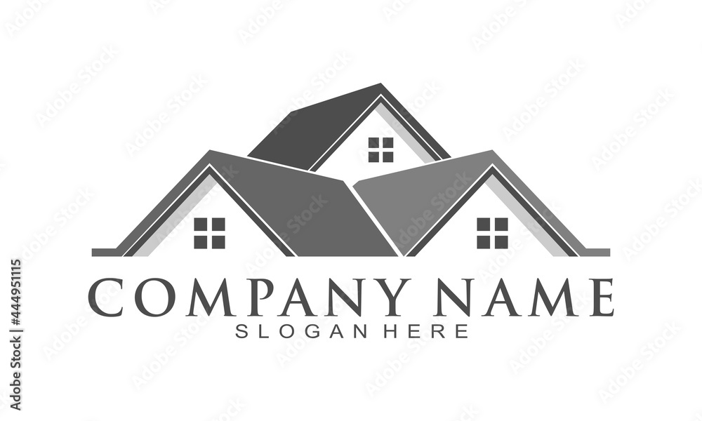 Real estate house logo design