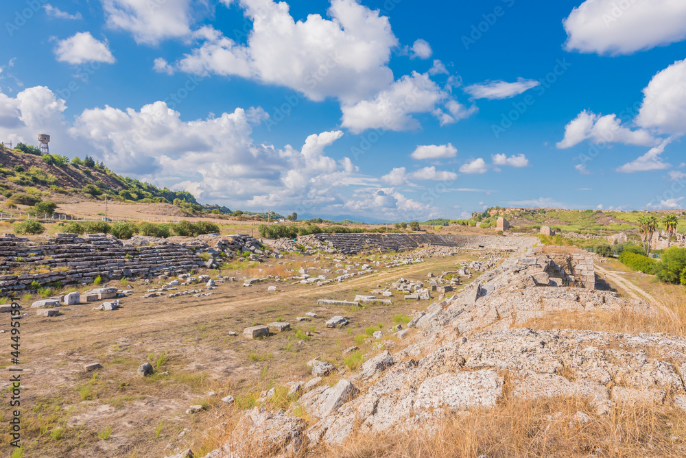 Ancient ruins of Perge. Agora.Turkey.