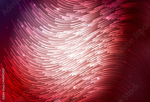 Dark Red vector template with bent lines.
