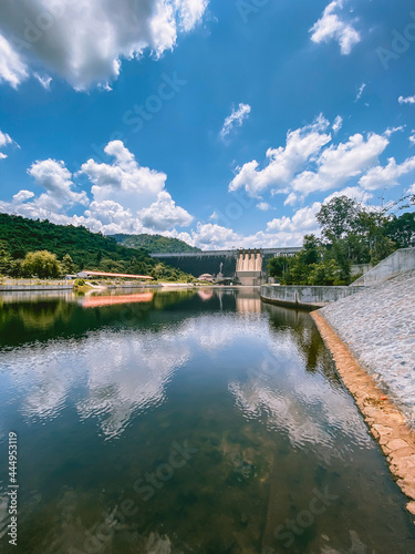 Khun Dan Prakarn Chon Dam in Saraburi, Thailand