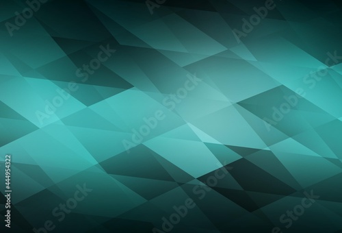 Dark Green vector template with rhombus.