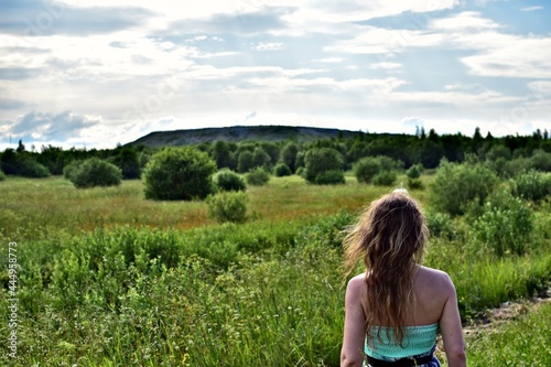 girl in a meadow