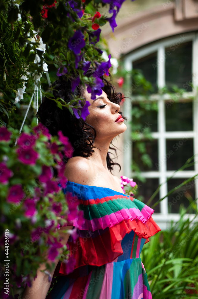 Woman summer warm portrait Woman summer warm portrait