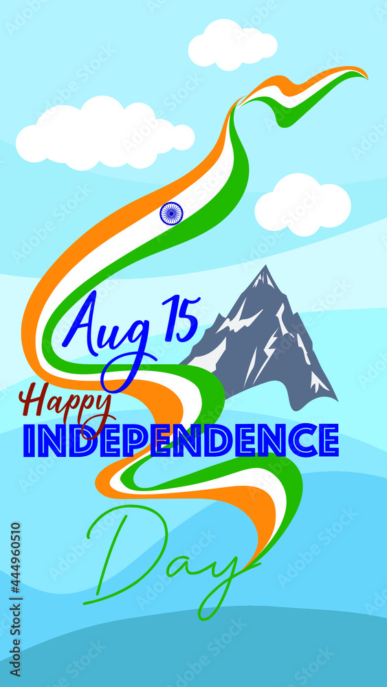 Naklejka premium Indian Independence Day