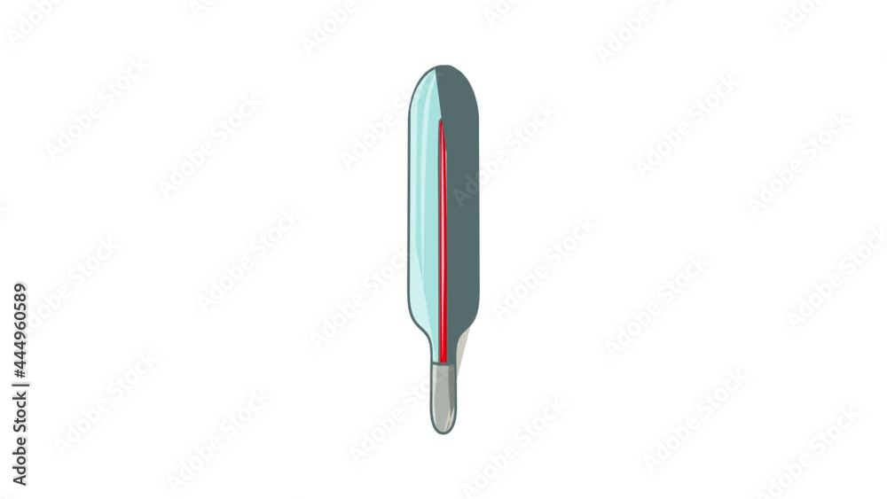 Medical mercury thermometer icon animation cartoon best object isolated on white background Medical mercury thermometer icon animation cartoon best object isolated on white background