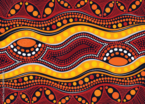 Aboriginal artwork for fabric and textile