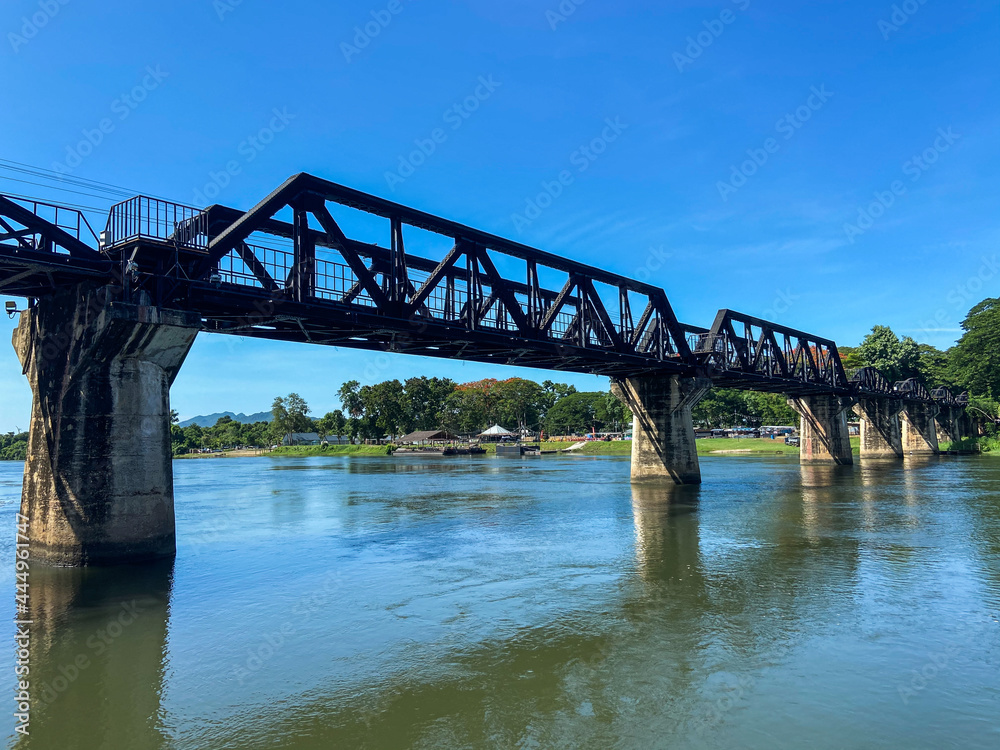 Bridge of the river kwai in Kanchanaburi, Thailand