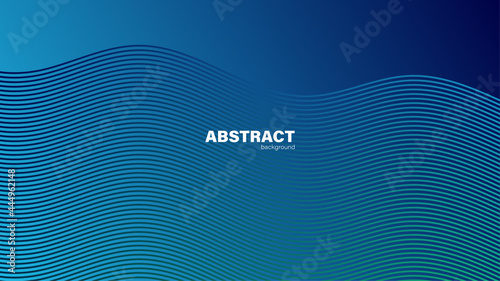 Abstract blue background and curve shape, background with copy space for design, vector.