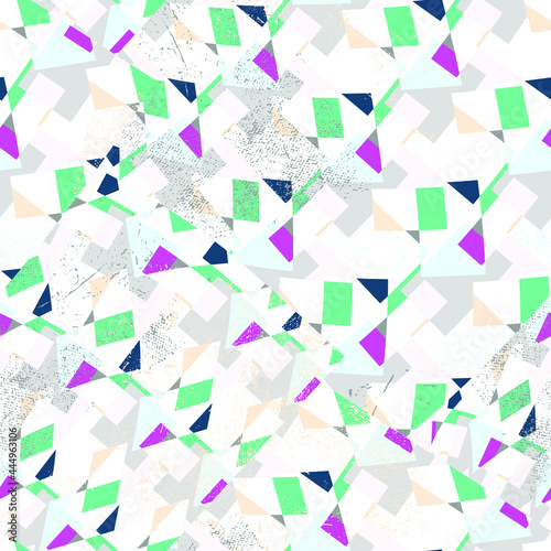 Geometry seamless abstract pattern with chaotic squares
