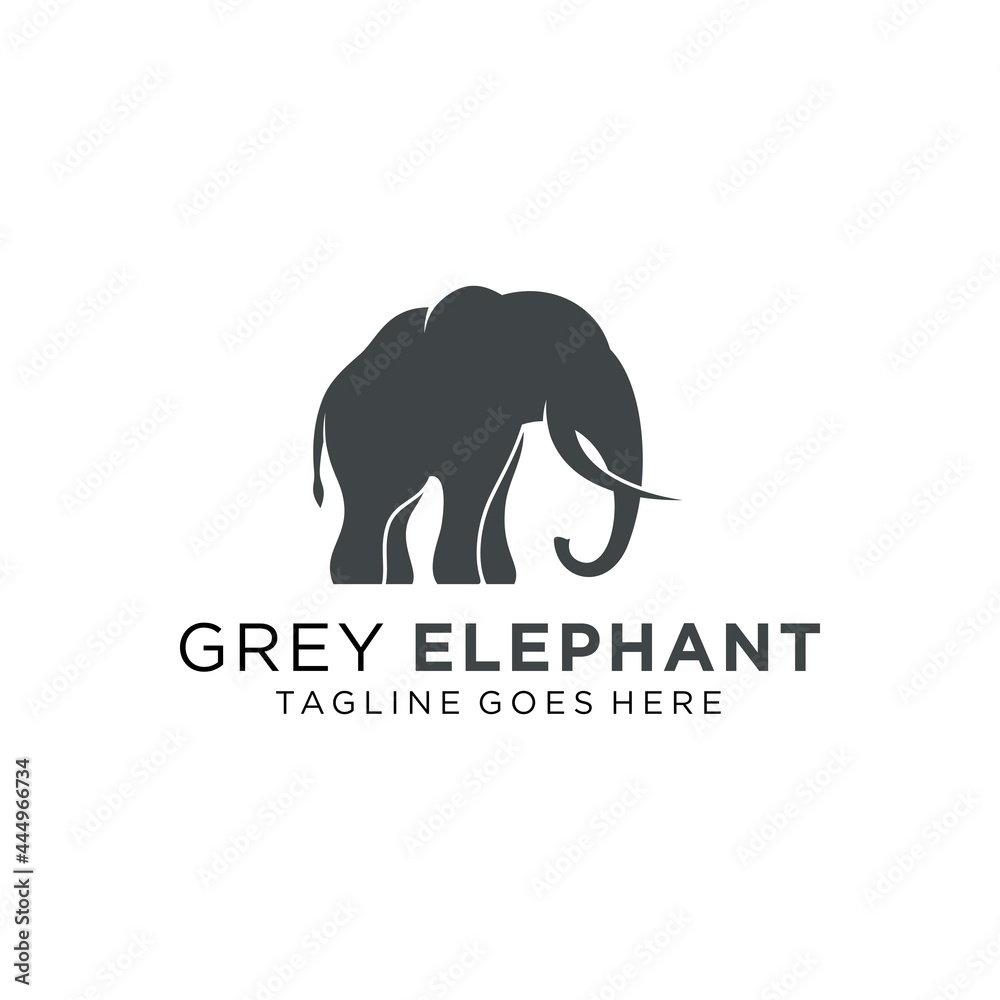 Obraz premium Elephant Logo Design Vector Image