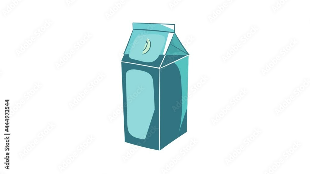 Milk carton icon animation cartoon best object isolated on white background Milk carton icon animation cartoon best object isolated on white background