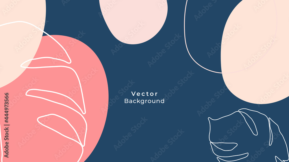 Abstract art background vector. Luxury minimal style wallpaper with golden line art flower and botanical leaves, Organic shapes, Watercolor. Vector background for banner, poster, Web and packaging. Abstract art background vector. Luxury minimal style wallpaper with golden line art flower and botanical leaves, Organic shapes, Watercolor. Vector background for banner, poster, Web and packaging.
