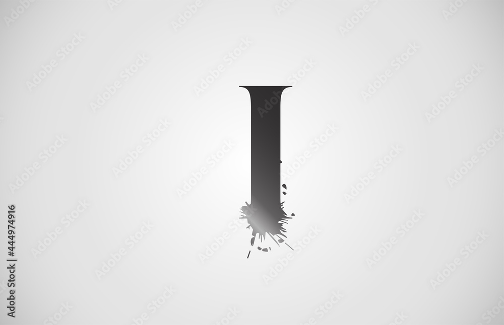 splash I alphabet icon letter for corporate. Grunge design suitable for a company logo splash I alphabet icon letter for corporate. Grunge design suitable for a company logo