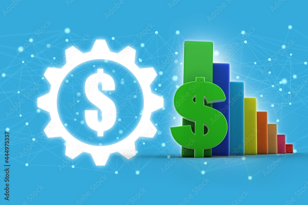3d rendering Stock market online business concept 3d rendering Stock market online business concept