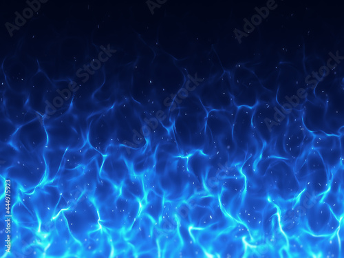 燃え上がる青い炎の背景