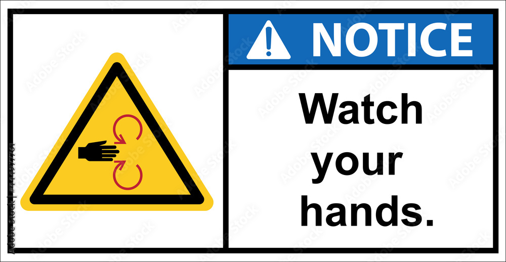 Beware of the danger of spindle rotation.,Notice Sign Beware of the danger of spindle rotation.,Notice Sign