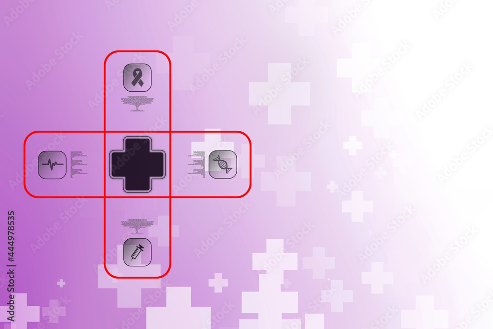 2D illustration medical structure background