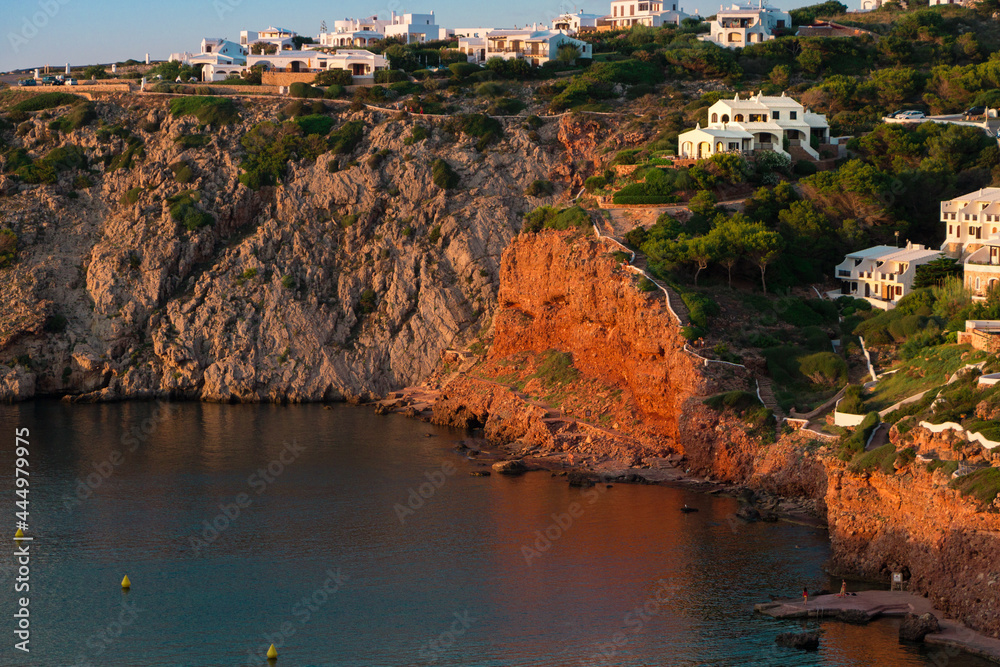 Fototapeta premium cliff view in mediterranean seaside in Menorca