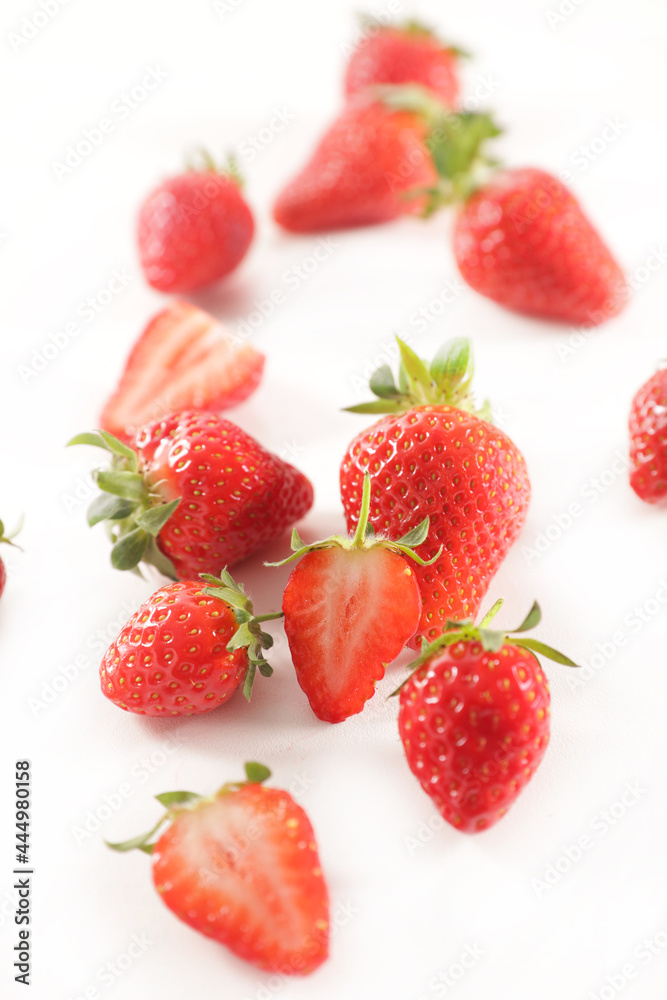 fresh strawberry on white background fresh strawberry on white background