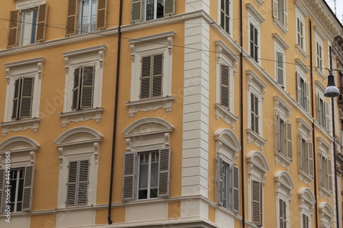 Rome Corner Building Exterior Detail, Prati District