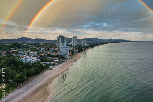 Wat Khao Takiab hill and beach in hua Hin, Prachuap Khiri Khan, Thailand