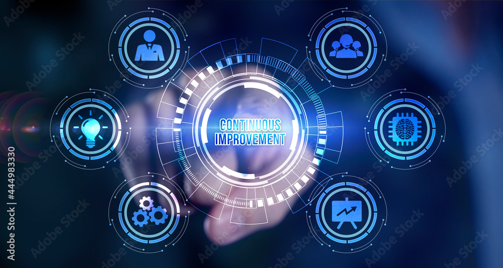 Internet, business, Technology and network concept. Continuous improvement Internet, business, Technology and network concept. Continuous improvement