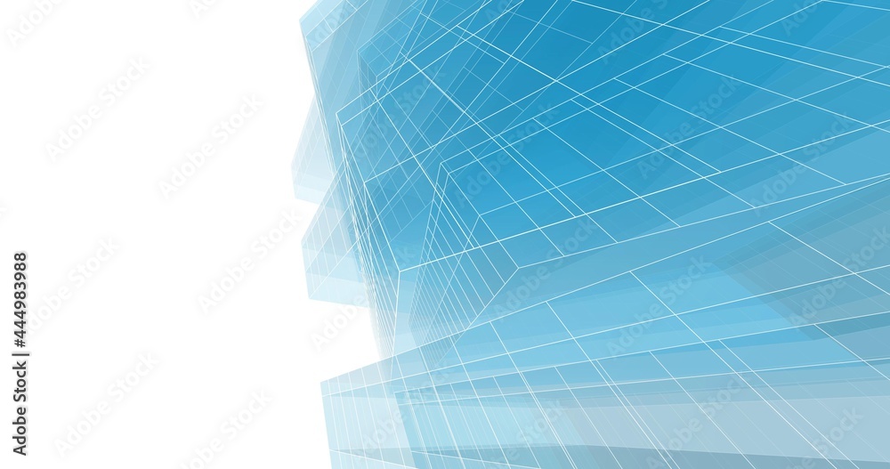 Obraz premium architecture design digital drawing