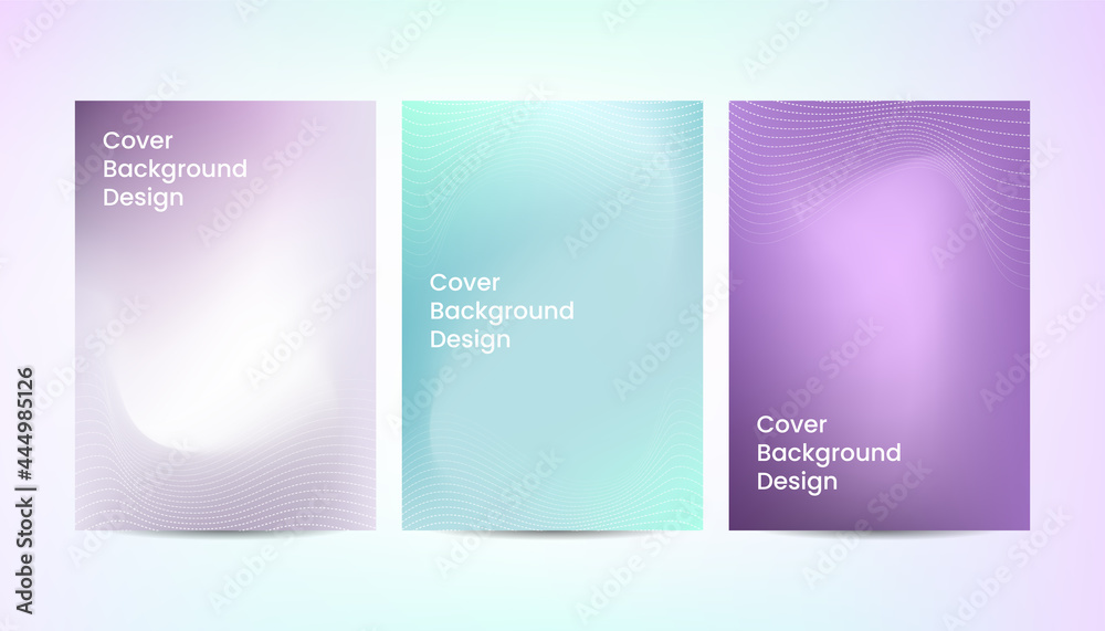 Abstract Gradient fluid shape cover background design.