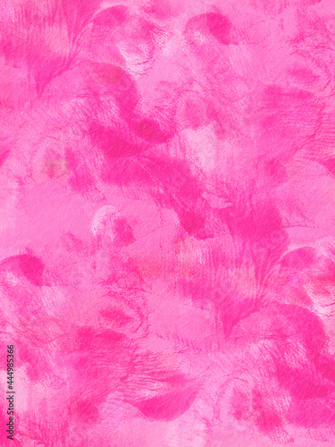 Pink watercolor or acrylic paint on paper texture. Abstract background. 