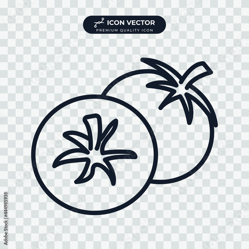 tomato fruit icon symbol template for graphic and web design collection logo vector illustration
