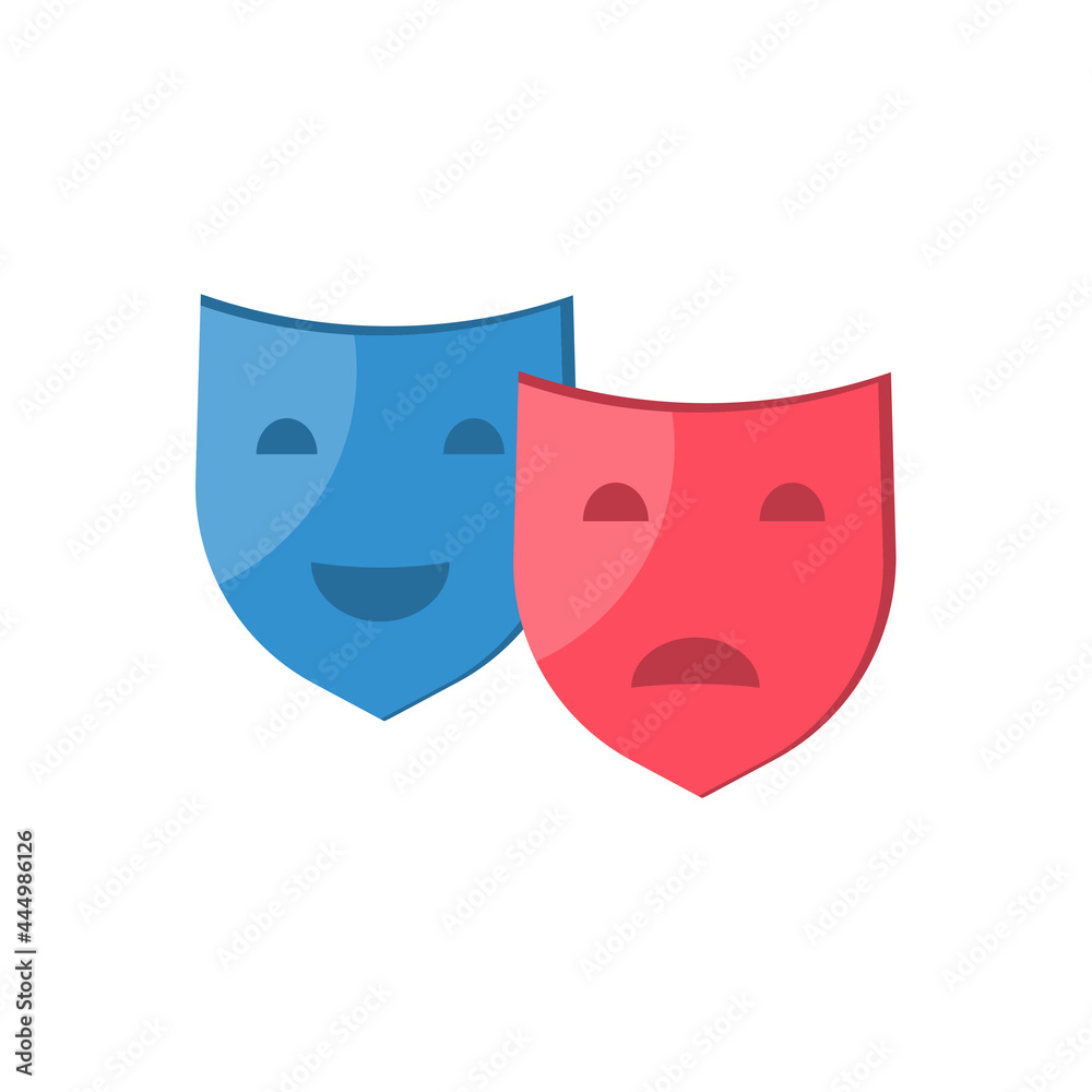 These are masks isolated on a white background. These are masks isolated on a white background.