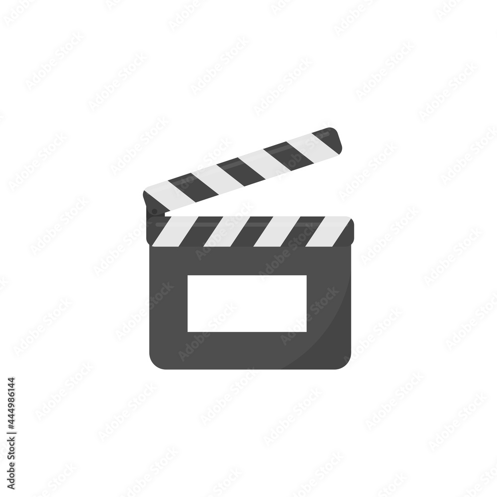 Cinema objects on a white background.