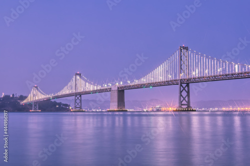 San Francisco Bay Bridge in the Evening