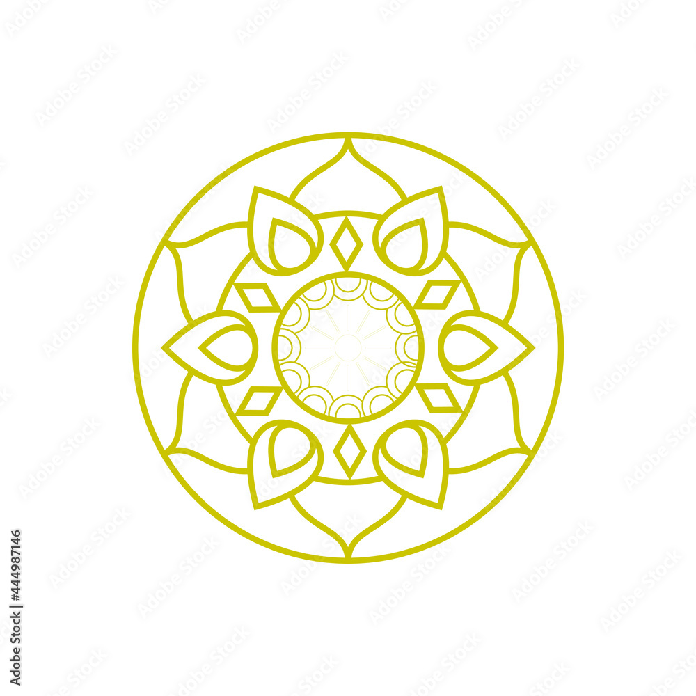 Mandala cock ornament design to be used as an elegant logo Mandala cock ornament design to be used as an elegant logo