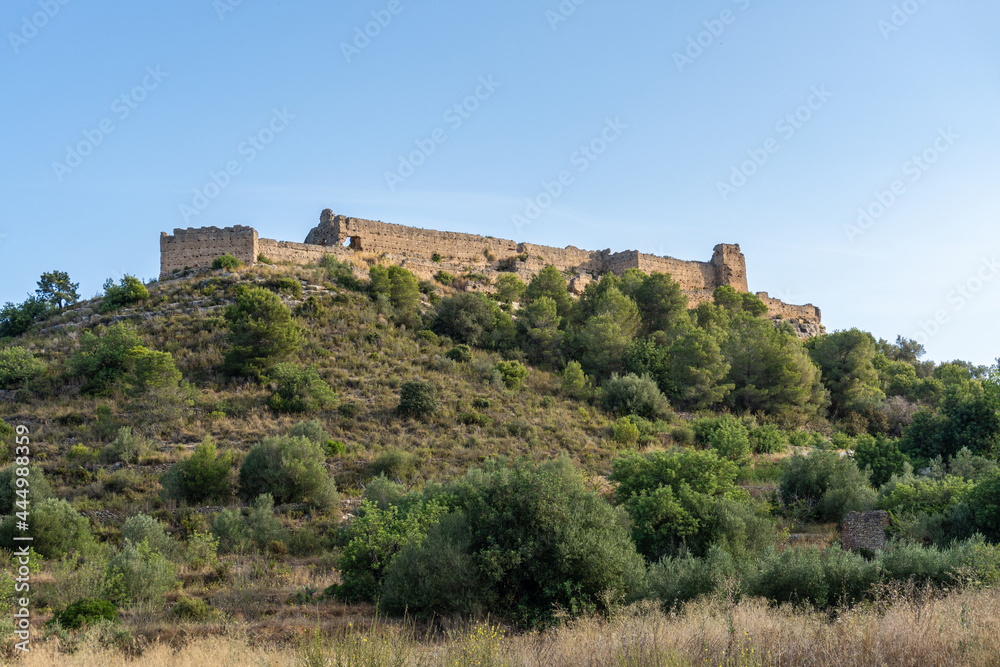 Ruins of the castle of Xio, in Luchente, Valencia (Spain).