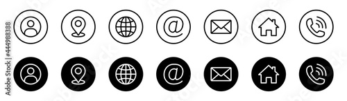 Web icon set. Website set icon vector