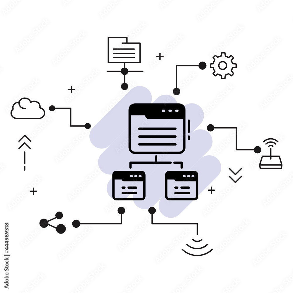 Website Map Concept, Link building Vector Glyph Icon Design, SEO and Internet Marketing Symbol, Search Enginer Optimization Stock illustration Website Map Concept, Link building Vector Glyph Icon Design, SEO and Internet Marketing Symbol, Search Enginer Optimization Stock illustration
