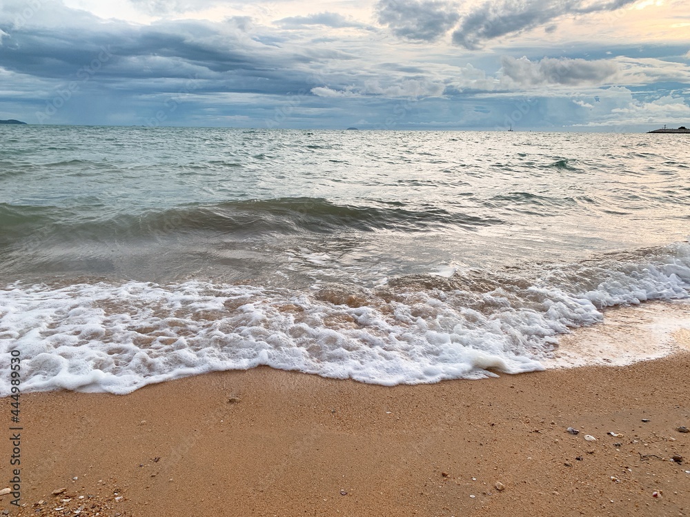 waves on the beach