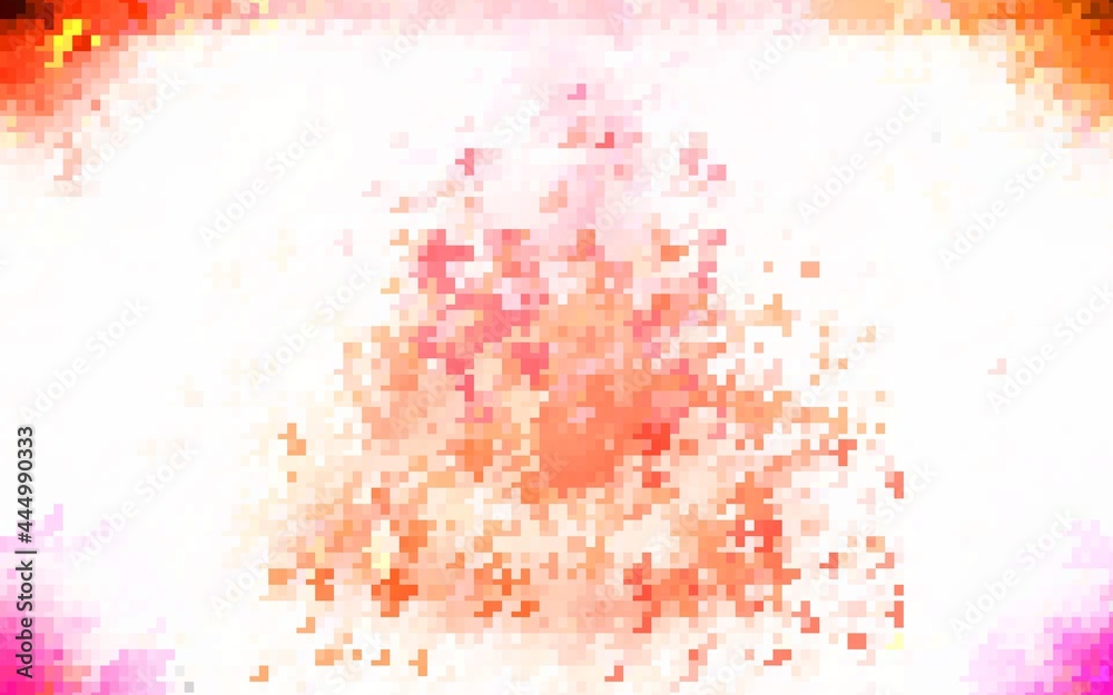 Obraz premium Light Red vector pattern in square style.