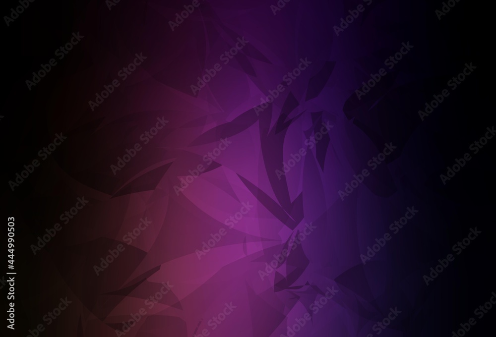 Obraz premium Dark Purple, Pink vector texture with abstract poly forms.