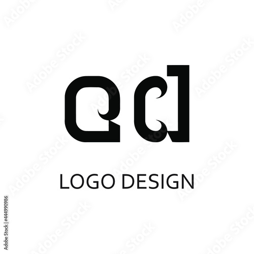 Letter ed for logo company design