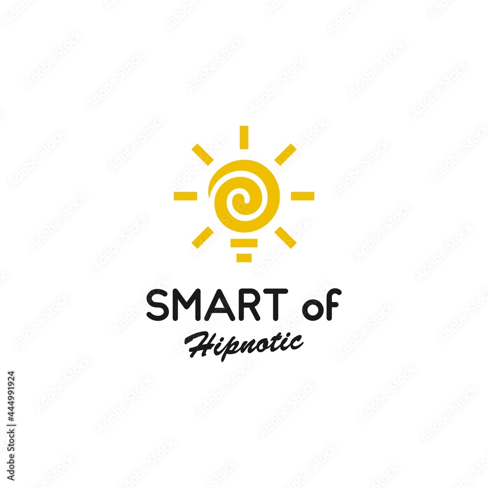 Modern, clean and unique logo about hypnotic and light bulb icon in bright yellow color.
EPS10, Vector. Modern, clean and unique logo about hypnotic and light bulb icon in bright yellow color.
EPS10, Vector.