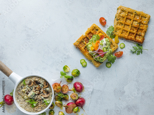 Sunflower Risotto, and Savoury Tex Mex Waffles photo