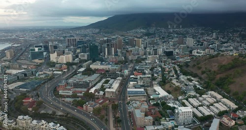 Aerial view of city Cape Town Republic South Africa.