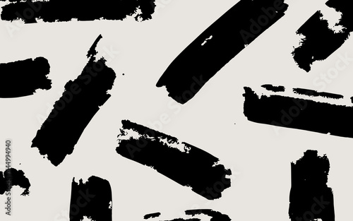 Seamless organic grunge pattern. Abstract background with brush strokes. Hand drawn texture. Modern graphic design.