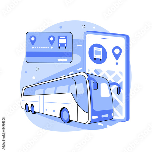 Regional transport abstract concept vector illustration.